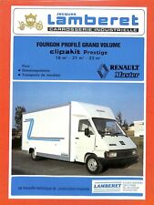 VONNAS ( 01 ) LAMBERET FRIGORIFIQUE / RENAULT MASTER T 35 D / FICHE TECHNIQUE
