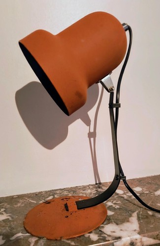 Lampe bureau vintage orange - lampe,