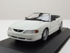 MAXICHAMPS - Voiture cabriolet de 1994 couleur blanche – FORD mustang - 1/43 ...