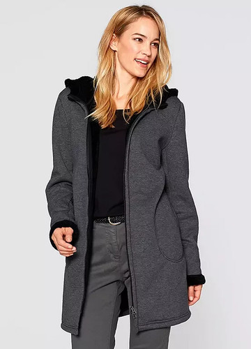 Veste polaire teddy grise - teddy,