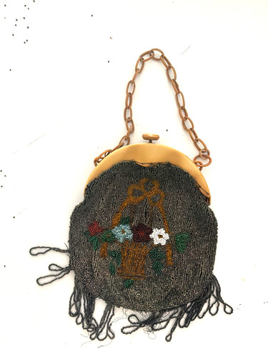 Petit sac ancien perles - sac, et