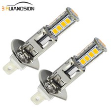 2pcs Blanc H1 3030 18 LED Ampoule de brouillard Lampe avant de voiture DC 12V 