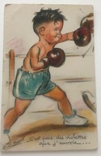 CPA  Germaine BOURET   DECOUPI   - C'est pas des violettes que j'envoie-