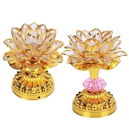 Led coloré bouddha lotus - coloré,