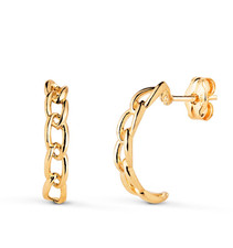 Boucles D'oreilles Maillons Or