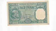 Billet francs bayard - 20,
