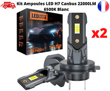 2X AMPOULE LED H7 22000LM 6500K 12V 110W Phare de Voiture Mini Canbus Turbo