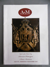 MILITARIA Souvenirs historiques Armes anciennes Armes Ordres Insignes catalogue