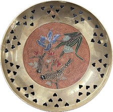 Coupe ronde laiton vintage art