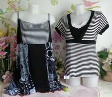 Lot vêtements occasion : Hauts " Purplerose - Clara vitti " - T : 42 / 44 / 4/XL