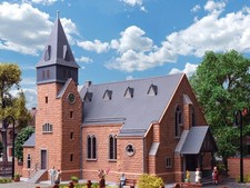 KIBRI Église avec mur - HO