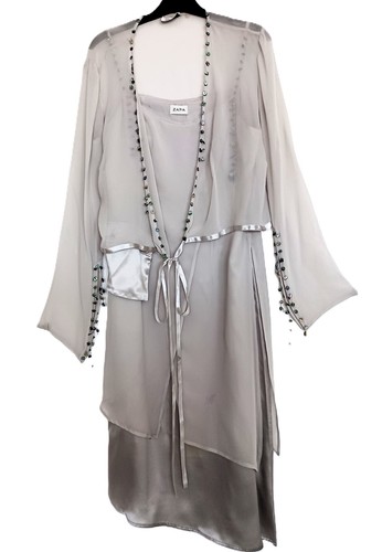 Ensemble robe longue soie - robe,