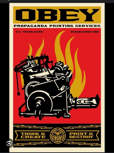Shepard fairey print and - shepard,