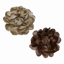 Broche fleur en tissu grande