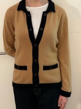 GILET 100% CACHEMIRE FABRICATION ÉCOSSE : COULEUR CAMEL : T 40