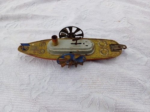 Jouet ancien bateau roue - jouet,