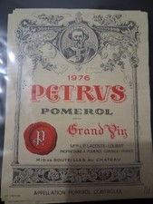 ETIQUETTE CHATEAU PETRUS 1976