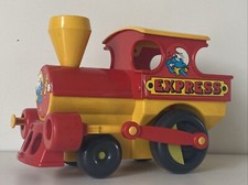 Ancienne locomotive express des schtroumpf Années 70 80 CEJI Roulante