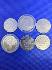 lot de 6 Pièces 2 francs Semeuse  bon état 1981 (3)/1982(2)/2000