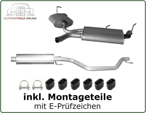 échappement kit opel - opel, vectra