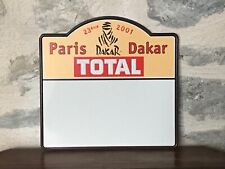 Plaque de rallye "PARIS DAKAR" 2001. Catégorie Moto