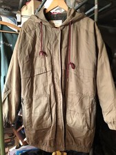 Veste Zara Parka Style Armée Kaki Taille M Veste À Capuche Rembourré