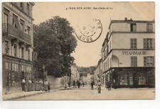 BAR SUR AUBE - Aube - CPA 10 - Pharmacie a l'angle de la rue d' Aube