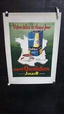 affiche CAFE AMIENS JIHAIR  ANNEES 1960