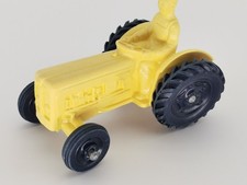 TOMTE LAERDAL MAJOR TRACTEUR FORDSON JAUNE A ROUES BLEU MARINE