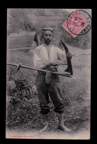 Cpa faucheur montagnard - cpa,