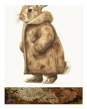 Charmant lapin en manteau