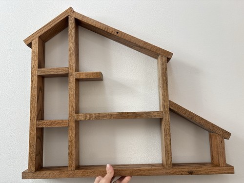 Vintage Wooden House Shaped