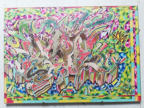 Dessin street art - , art,