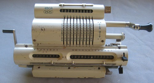 Ancienne machine calculer - machine, a
