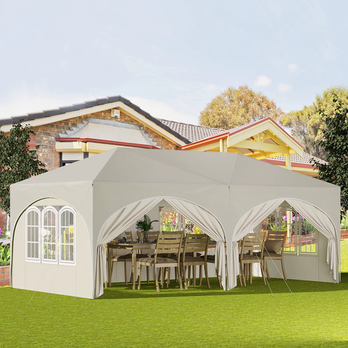Tente réception blanc 3x6m - tente,