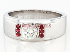 Moissanite & Chauffé Rubis