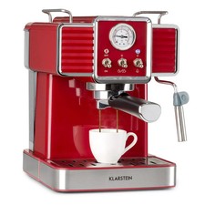 Espresso machine 1350W 20 Bar 1.5L Cappuccino Milk foam portafilter Retro Re