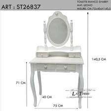Coiffeuse En Bois Style Shabby