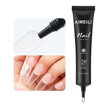 Gel de Colle à Ongles 15ML UV Colle Faux Ongles Extra Forte pour Pose América...