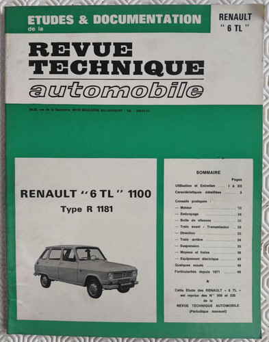 Vintage 1974 revue technique - 1974,