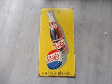 PLAQUE TOLE PEINTE SERIGRAPIEE PEPSI.COLAS (pas plaque émaillée)