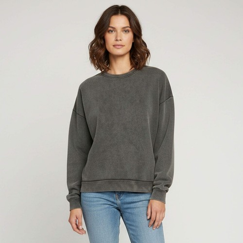 Sweat shirt oversize col - oversize,