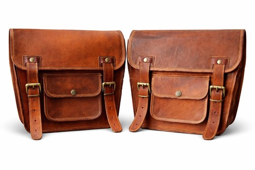 Moto sac cuir - cuir, véritable