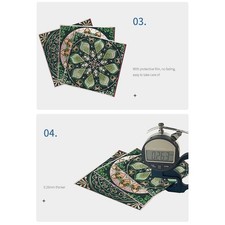 Décoration Murale Créative 24PCS PVC Stickers Mandala Design pour Votre Espace