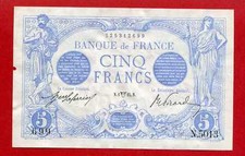 (B 14) 5 FRANCS BLEU AVRIL