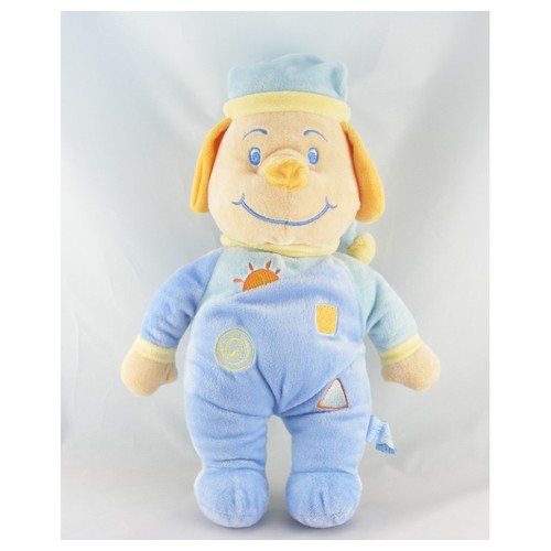 Doudou chien lapin bleu lune