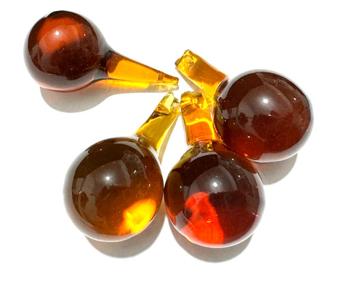 Pampille goutte ronde verre - goutte, en
