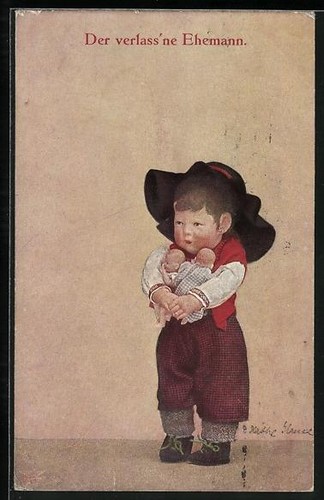 Carte postale poupée käthe - carte,