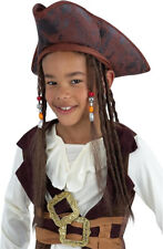 Pirates des Caraïbes Jack Sparrow Chapeau & Cheveux Déguisement Halloween