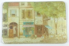 Planche a decouper ou Dessous de Plat en verre Scene Paris Cafe Caviste 